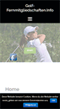 Mobile Screenshot of golf-fernmitgliedschaften.info
