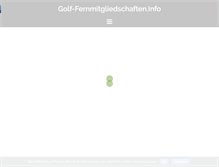 Tablet Screenshot of golf-fernmitgliedschaften.info